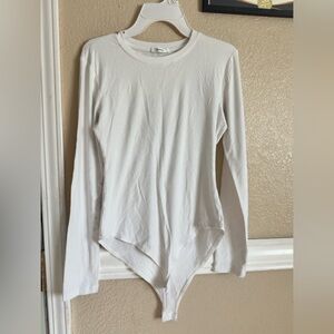 White Long Sleeve Bodysuit